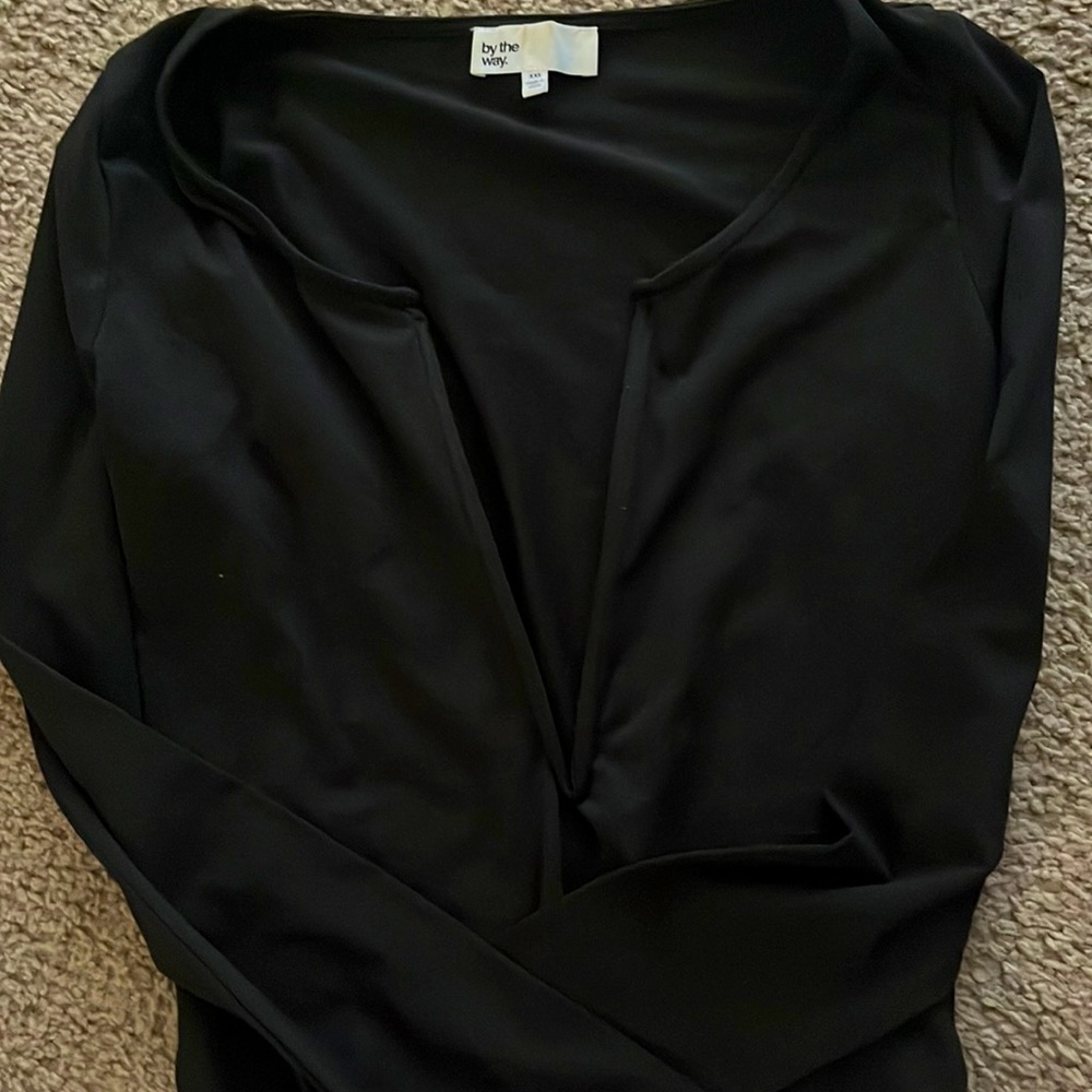 ByTheWay deep V bodysuit XXS. 🖤 gently loved